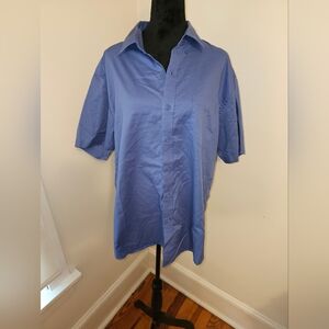 Bacon blue button-down shirt XL short sleeved